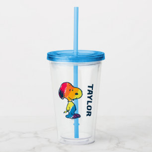 Vaso Acrílico Snoopia arcoiris