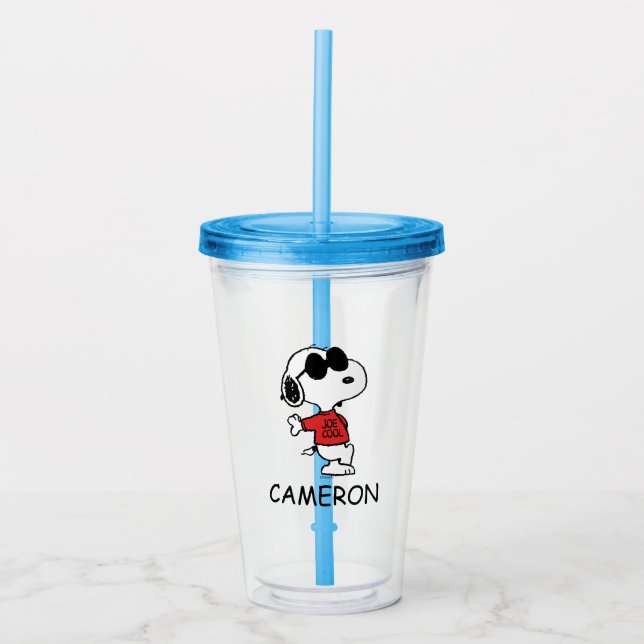 Vaso Acrílico Snoopy "Joe Guay" (Anverso)