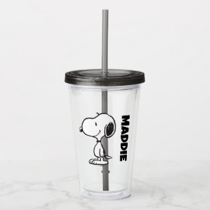 Vaso Acrílico Snoopy Smile Giggle Laugh