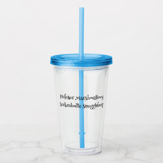 Vaso Acrílico SnuggleNames: Personalizado Tumbler con paja