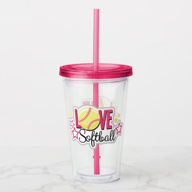 Vaso Acrílico Softbol (Anverso)