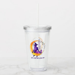 Vaso Acrílico Sólo un Chica que ama al gato