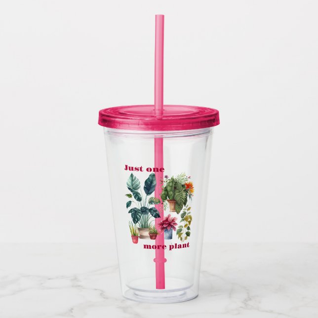 Vaso Acrílico Sólo una planta más (Anverso)