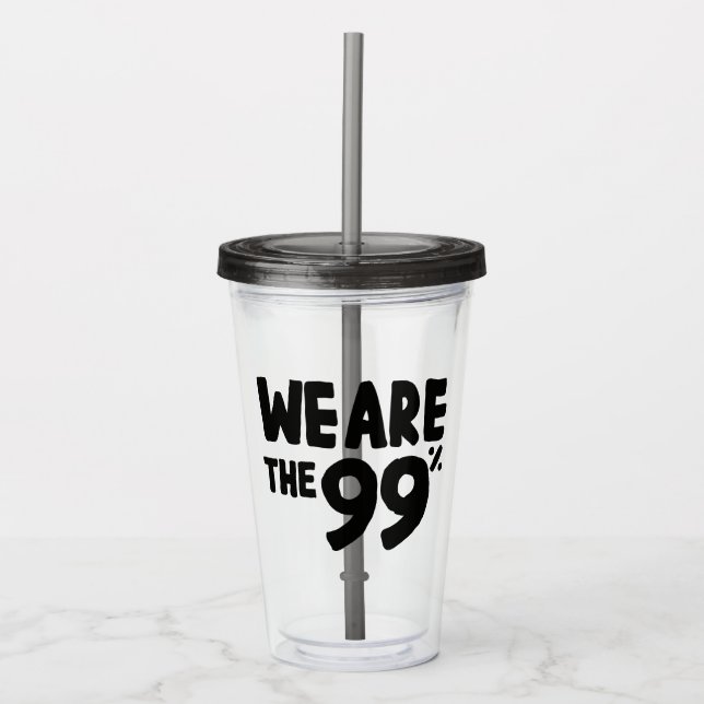 Vaso Acrílico Somos el 99% (Anverso)