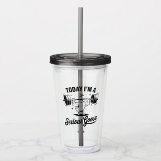 Vaso Acrílico "Soy un ganso serio"