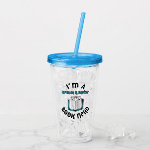 Vaso Acrílico Soy un genio del libro de Brenda K Davies