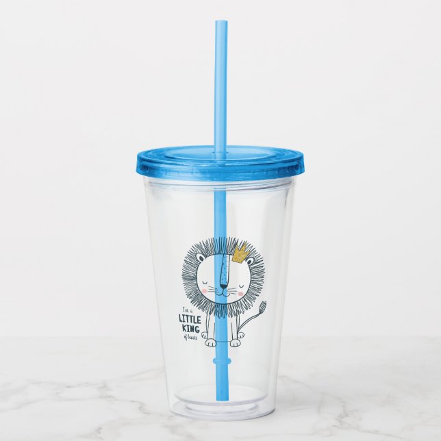 Vaso Acrílico Soy un pequeño rey (Anverso)