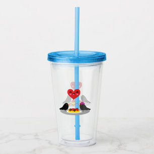 Vaso Acrílico Spaghetti Meatball Romantic Date
