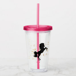 Vaso Acrílico Sparkly Horse