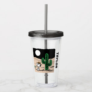 Vaso Acrílico Spike en el desierto de Moonlit