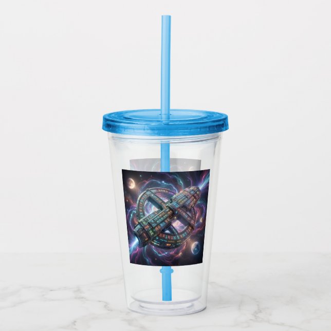 Vaso Acrílico Stellar Path – Journey Through the Universe´8 (Anverso)