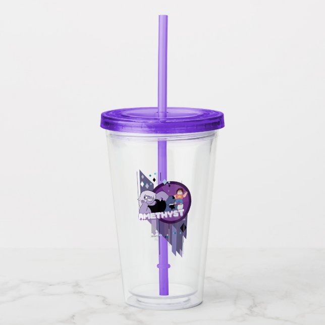 Vaso Acrílico Steven Universe | Gráfica de caracteres antimetist (Anverso)
