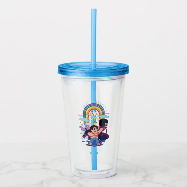 Vaso Acrílico Steven Universe - Love Yourself (Anverso)