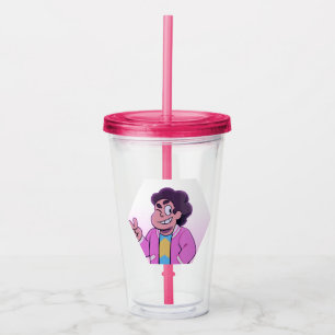 Vaso Acrílico Steven Universe Retrato de diamante rosa