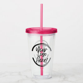 Vaso Acrílico Su logotipo aquí Tumbler acrílico
