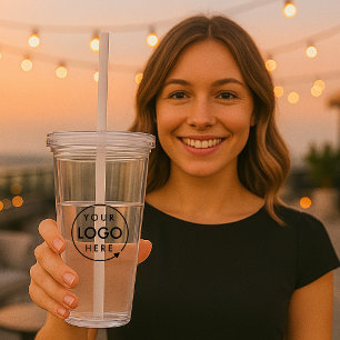 Vaso Acrílico Su logotipo Business Professional Corporate Swag