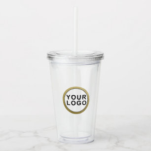 Vaso Acrílico Su logotipo personalizado Tumbler acrílico y paja