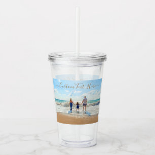 Vaso Acrílico Sube Tu Foto Añade Texto Personalizado Tumbler Acr