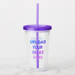 Vaso Acrílico Sube tu imagen de amor Logo Foto