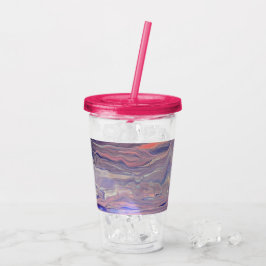 Vaso Acrílico Sunrise Acrylic Pour Tumbler