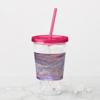 Vaso Acrílico Sunrise Acrylic Pour Tumbler