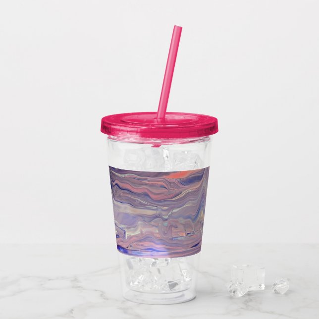 Vaso Acrílico Sunrise Acrylic Pour Tumbler (Reverso (hielo))
