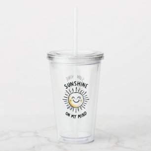 Vaso Acrílico Sunshine En Mi Mente