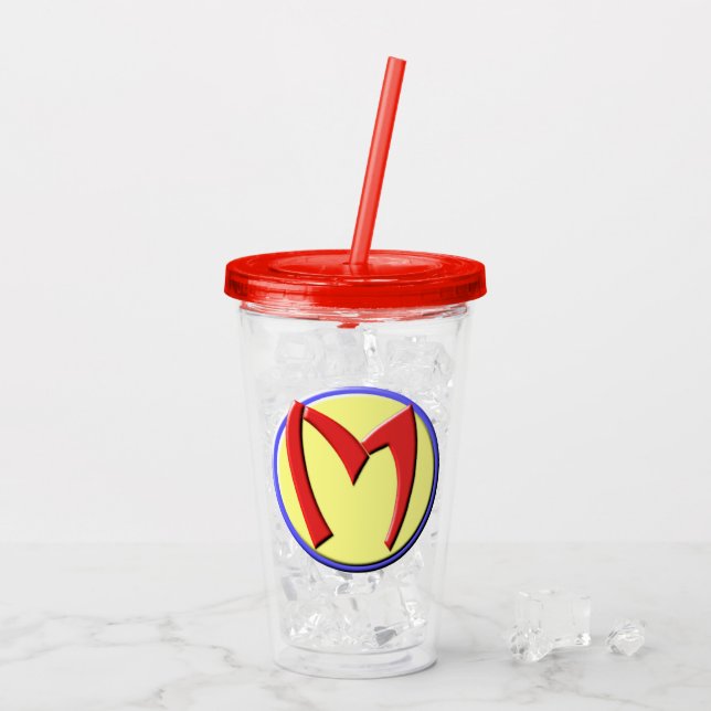 Vaso Acrílico Super Mom Emblem (Reverso (hielo))