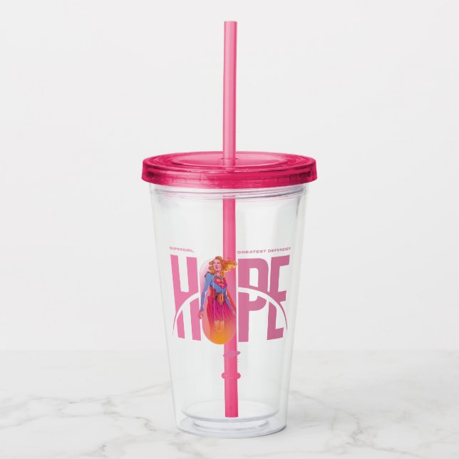 Vaso Acrílico Supergirl Esperanza (Anverso)