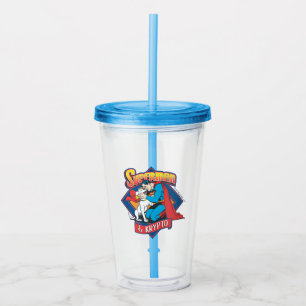 Vaso Acrílico Superhombre con Krypto