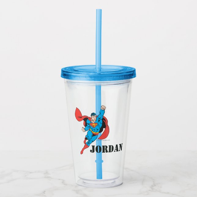 Vaso Acrílico Superman Right Fist Raised (Anverso)