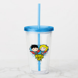 Vaso Acrílico ¡Superman y Superchica Caliza!