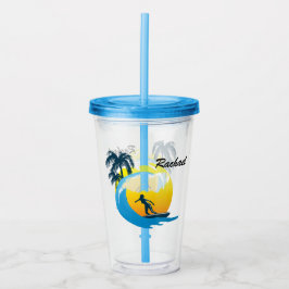 Vaso Acrílico Surfing Acrylon Tumbler