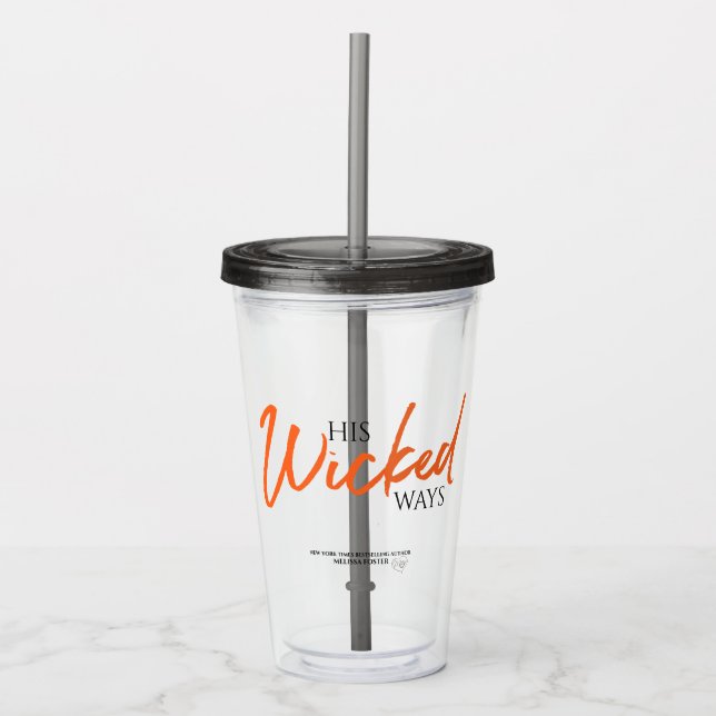 Vaso Acrílico Sus Malas Maneras De Tumbler Acrílico (Anverso)