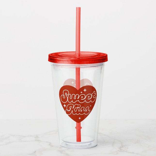 Vaso Acrílico Sweet Kiss (Anverso)