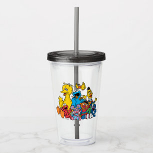 Vaso Acrílico Sweet Sesame Street Pals
