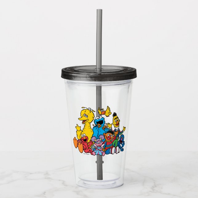 Vaso Acrílico Sweet Sesame Street Pals (Anverso)