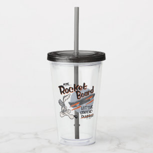 VASO ACRÍLICO TABLERO DE COHETE ACME DE WILE E. COYOTE™