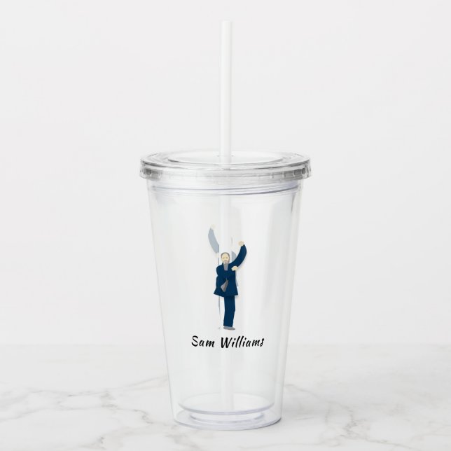Vaso Acrílico Tai Chi (Anverso)