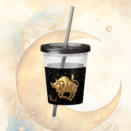 Vaso Acrílico Taurus Zodiac Tumbler acrílico