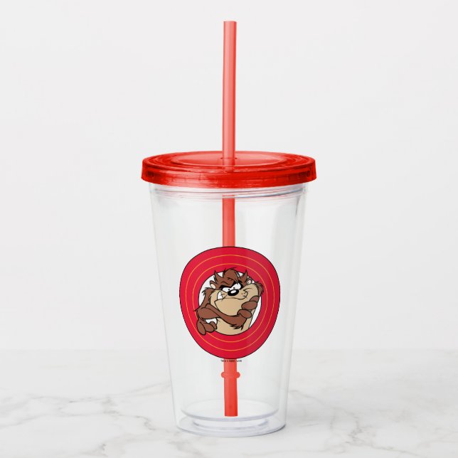 Vaso Acrílico TAZ™ a través de los círculos LOONEY TUNES™ (Anverso)
