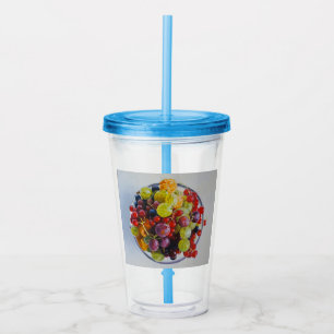 Vaso Acrílico Tazón de bayas - Vida residual de fruta hiperreali