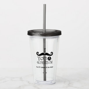 Vaso Acrílico Te Debo Una Pregunta