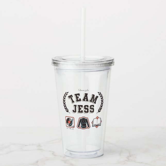 Vaso Acrílico Team Jess Gilmore Girls Design (Anverso)