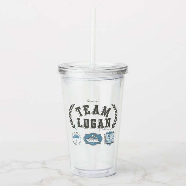 Vaso Acrílico Team Logan Gilmore Girls Design (Anverso)
