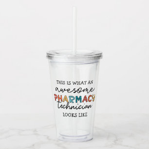 Vaso Acrílico Técnico de farmacia Impresionante Farmacia Funny