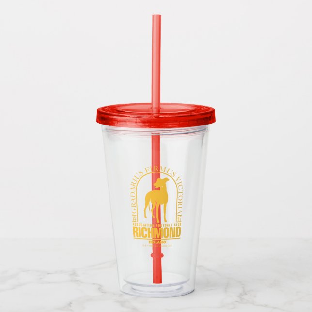 Vaso Acrílico Ted Lasso | AFC Richmond Gold Arched Logo (Anverso)