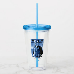 Vaso Acrílico Ted Lasso Gráfica de retrato fotográfico de Lass