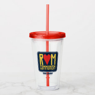 Vaso Acrílico Ted Lasso Gráfico del Comunismo Rom