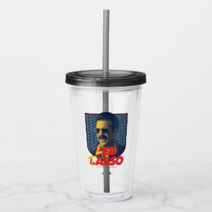 Vaso Acrílico Ted Lasso Led Tasso Badge